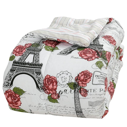 Sloane Street Paris Rose Eiffel Tower Reversible Bed in a Bag