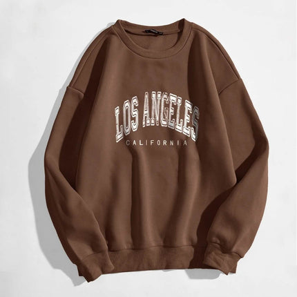 Slogan Graphic Thermal Lined Sweatshirt
