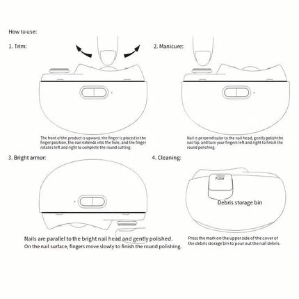 Smart Electric Nail Clipper with Anti-Pinch