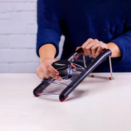 Smartpan Mandoline Slicer with Hidden Blade and Safe Hand Guard