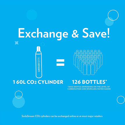 SodaStream Terra Sparkling Water Maker with CO2 and DWS Bottle