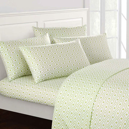 Soft Two-Tone Diamond Print Deep Pocket Sheet Sets