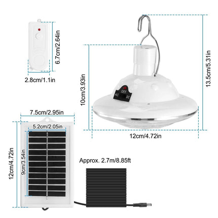 Solar Camping Light Hanging LED Bulb Lamp