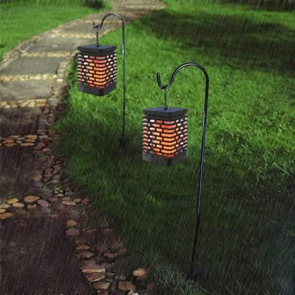 Solar Flame Hanging Lantern Lights