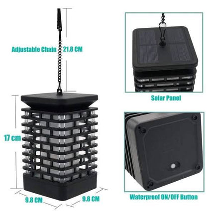 Solar Flame Hanging Lantern Lights