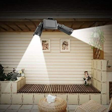 Solar Motion Sensor Twin Floodlight