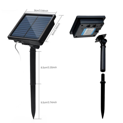 Solar Panel Powered 75.5 Ft. Warm White Rope String Fairy Lights