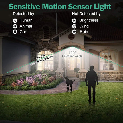 Solar Powered Flood Light Solar IP65 Waterproof Motion Sensor with Remote