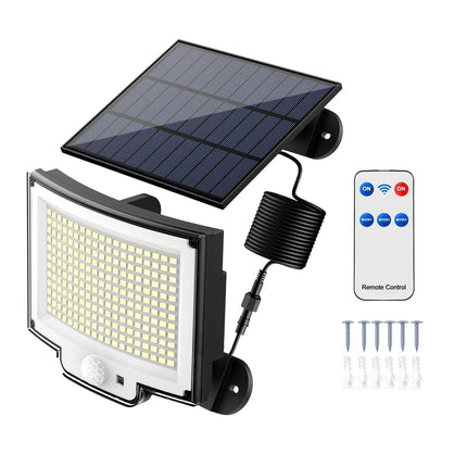 Solar Powered Flood Light Solar IP65 Waterproof Motion Sensor with Remote