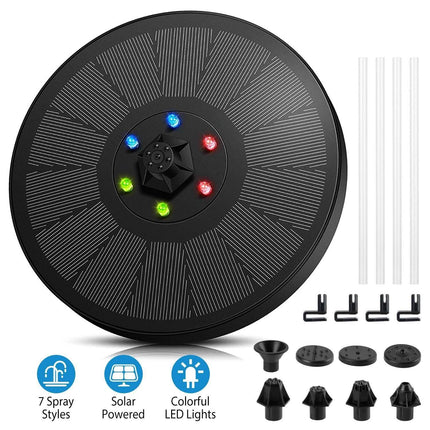 Solar Powered Fountain Pump Floating Bird Bath Pond Pump