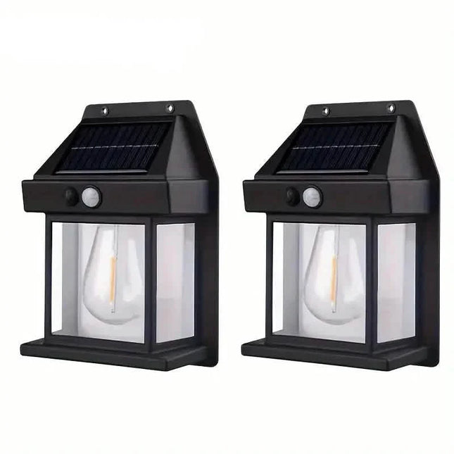 Solar-Powered Motion-Sensor Outdoor Wall Light