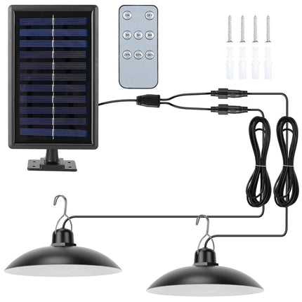 Solar Shed Light Sensor Hanging Lamp