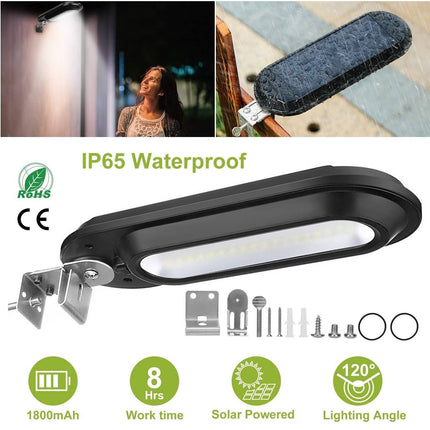 Solar Wall Light Outdoor 18 LED's Dusk to Dawn Fence Lamp