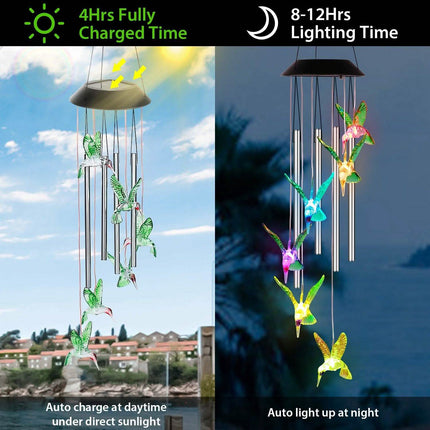 Solar Wind Chime Lights