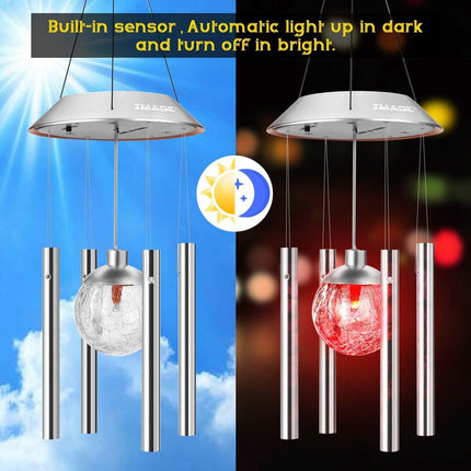 Solar Wind Chimes Color Changing LED Light