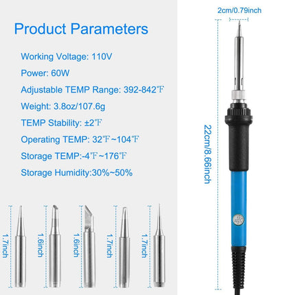 Soldering Iron 110V/60W Adjustable Temperature
