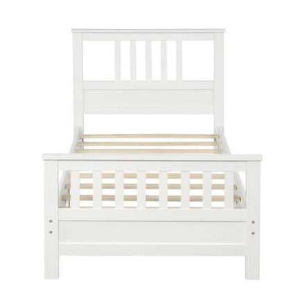 Solid Wood Platform Bed and Kids Room Headboard