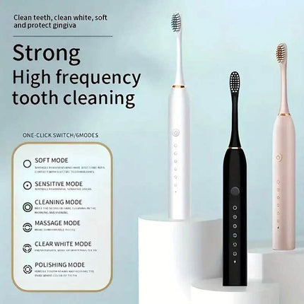 Sonic Electric Toothbrush with 6 Modes and Smart Timer