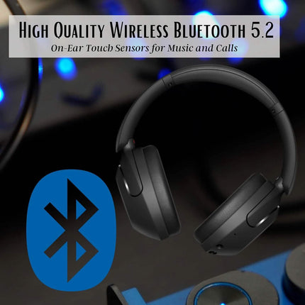 Sony Wireless Noise Cancelling Headphones WH-XB910N Bluetooth Headset + NeeGo 3.5mm Extension (Refurbished)