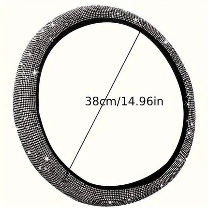 Sparkling Diamond Steering Wheel Cover