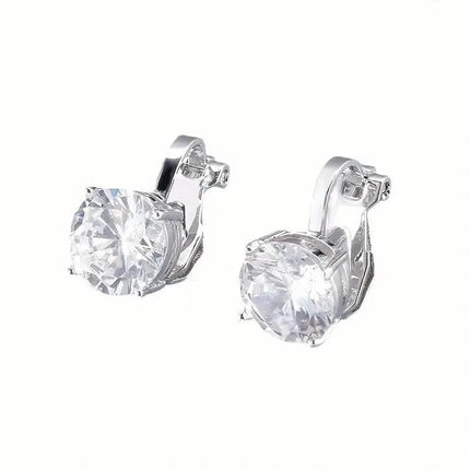 Sparkling Round Perforated Women's Earrings