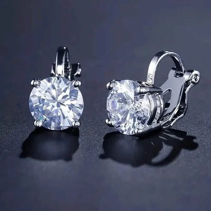 Sparkling Round Perforated Women's Earrings