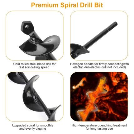 Spiral Drill Bit Gardening Auger