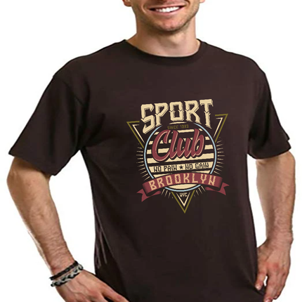 Sport Club Men's Bamboo Viscose/Organic Cotton Short Sleeve Graphic T-Shirt
