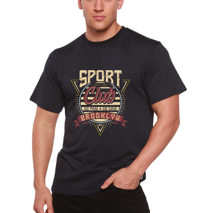 Sport Club Men's Bamboo Viscose/Organic Cotton Short Sleeve Graphic T-Shirt