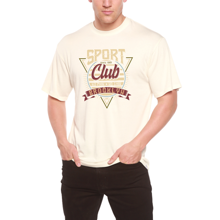Sport Club Men's Bamboo Viscose/Organic Cotton Short Sleeve Graphic T-Shirt