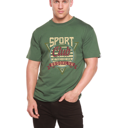 Sport Club Men's Bamboo Viscose/Organic Cotton Short Sleeve Graphic T-Shirt