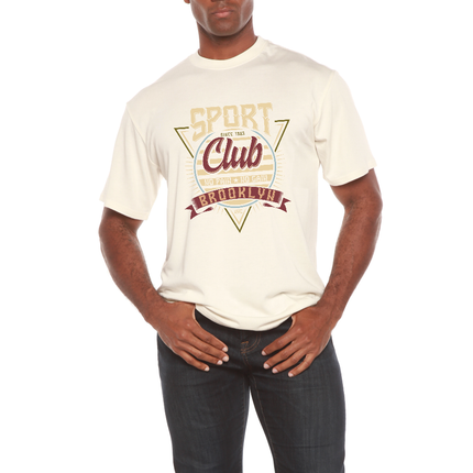 Sport Club Men's Bamboo Viscose/Organic Cotton Short Sleeve Graphic T-Shirt