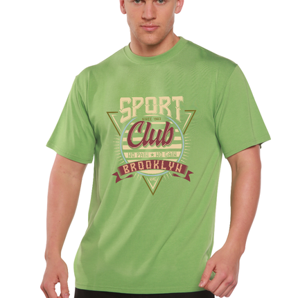 Sport Club Men's Bamboo Viscose/Organic Cotton Short Sleeve Graphic T-Shirt