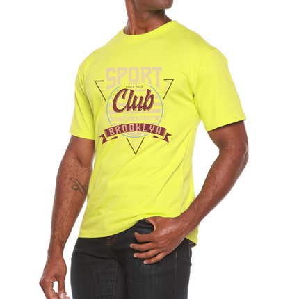 Sport Club Men's Bamboo Viscose/Organic Cotton Short Sleeve Graphic T-Shirt
