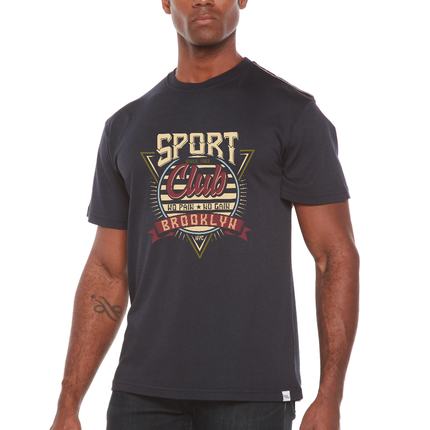 Sport Club Men's Bamboo Viscose/Organic Cotton Short Sleeve Graphic T-Shirt