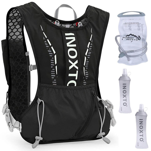 Sport Hydration Vest Running Backpack with 15oz, 50oz Water Bladder