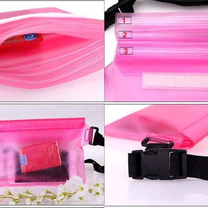 Sport Swimming Beach Waterproof Waist Bag Pouch Dry Case Fanny Pack Pocket
