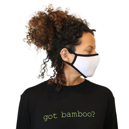 Spun Bamboo Breathable Face Mask - Natural, Silky Soft, Ultra Comfortable