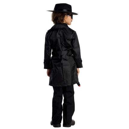 Kids Spy Costume – Secret Agent Outfit with Jacket and Belt for Boys & Girls