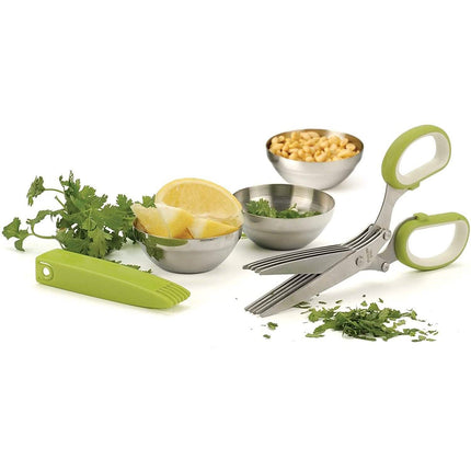 Stainless Steel 5 Blade Herb Scissors