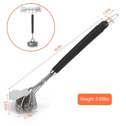 Stainless Steel BBQ Grill Cleaning Brush