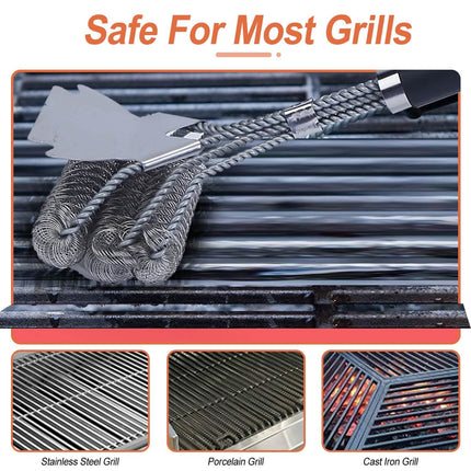 Stainless Steel BBQ Grill Cleaning Brush