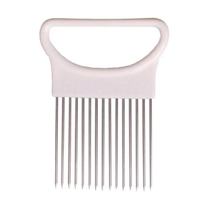 Stainless Steel Onion Needle Fork Vegetable Fruit Slicer