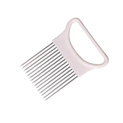 Stainless Steel Onion Needle Fork Vegetable Fruit Slicer