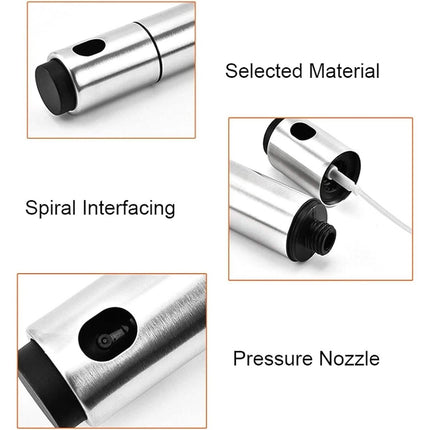 Stainless Steel Sprayer Dispenser, Dressing Spray Grilling Olive Oil