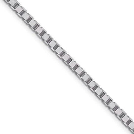 Sterling Silver .8MM Unisex Box Chain Necklace