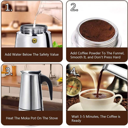 Stovetop Espresso & Moka Pot Italian Coffee Maker