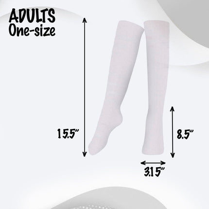 Unisex Striped Socks for Kids & Adults – Cotton Blend Costume & Everyday Socks Multiple Colors & Sizes