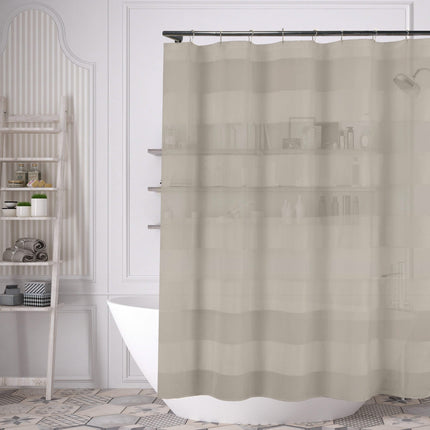 Striped Shower Curtain 70" x 72" with 12-Piece Hook Set