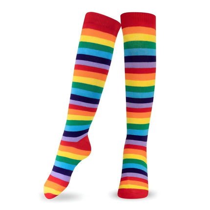Striped Socks for Kids – Cotton Blend Costume Socks | Halloween & Everyday Wear Multiple Colors